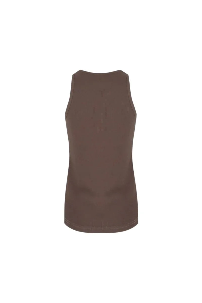 Fluresk Awena Tanktop Bruin – Tops van Fluresk, kleur XS, maat | JoAnnco