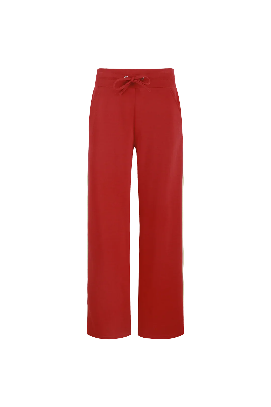 Fluresk Jorina pants voorkant joggingbroek in Cherry rood.