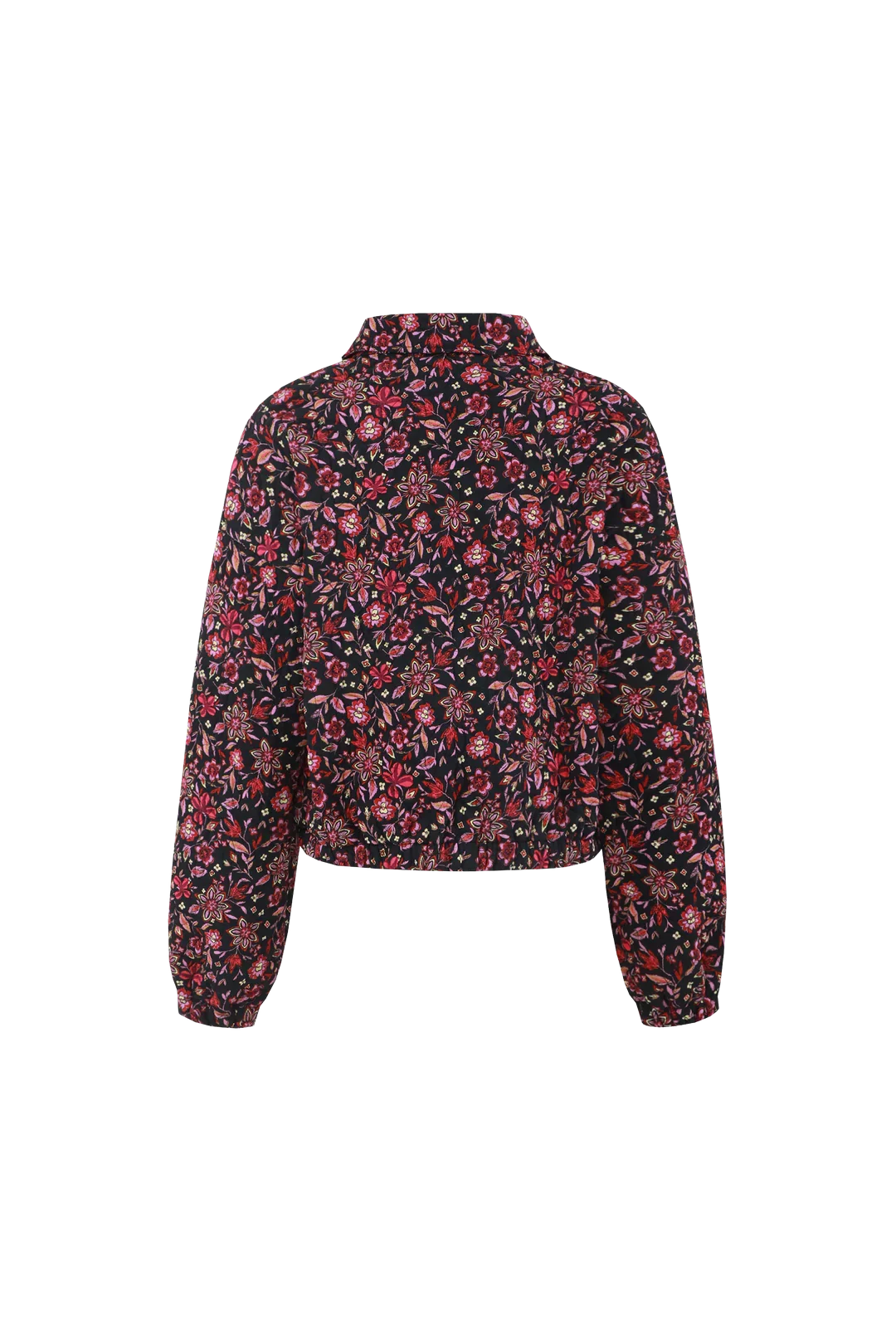 achterkant van Fluresk Maribel Jacket dames jas gebloemd