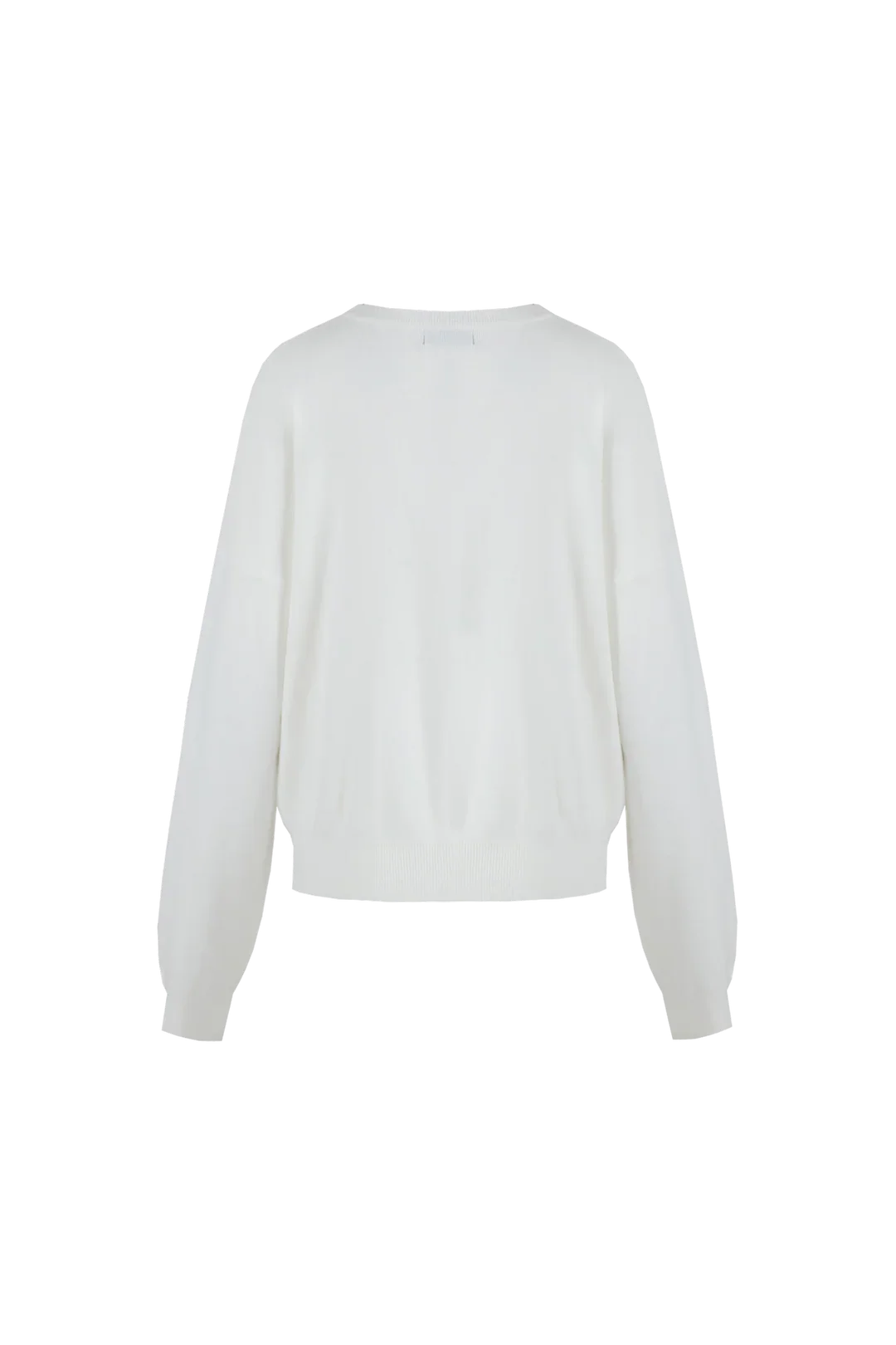 Fluresk Veraline knit sweater dames trui achterkant wit