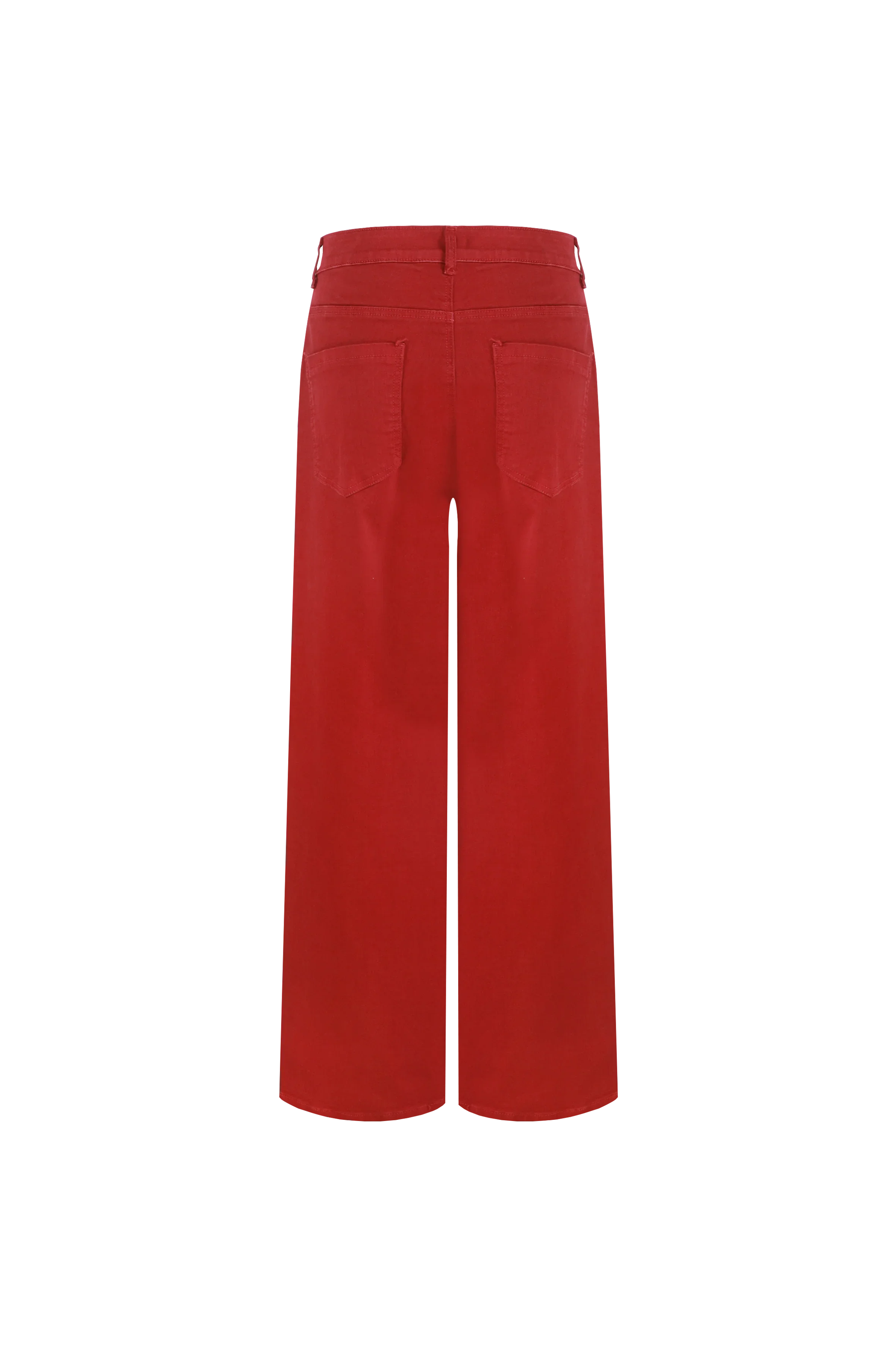 Fluresk Verina Pants achterkant rode damesbroek