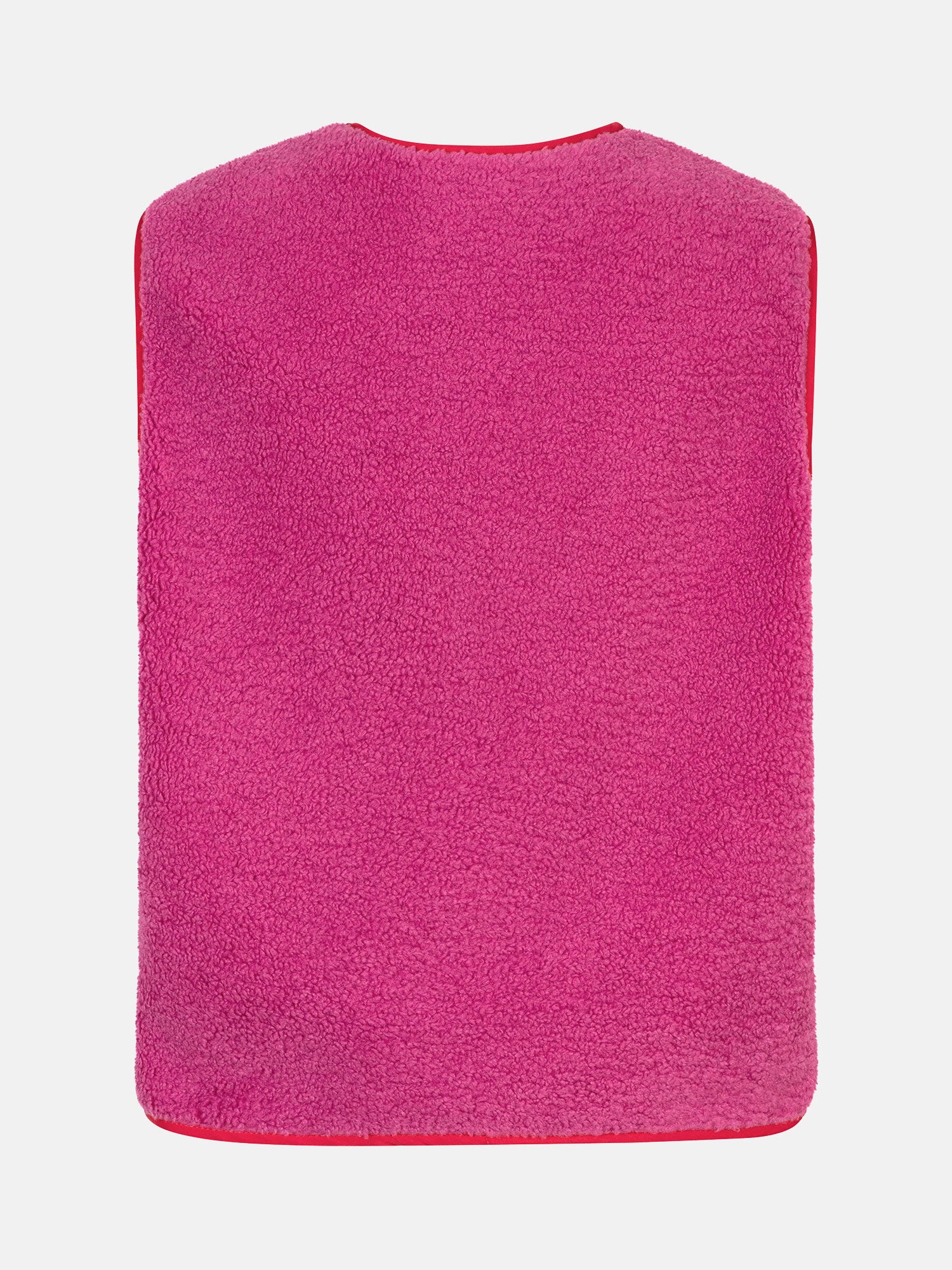 productfot van de achterkant van het teddy puck gilet van ydence.
