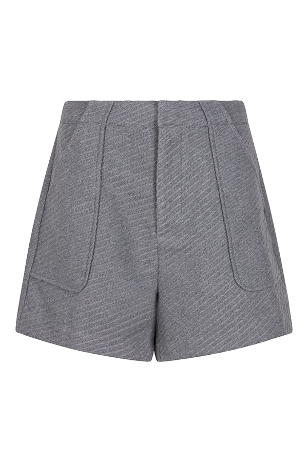 productfoto van de grijze clara short van lofty manner.
