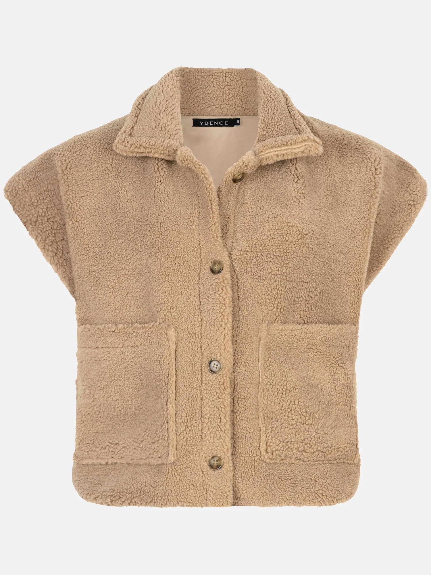 productfoto van de voorzijde van het rejou jacket van ydence van teddy stof.
