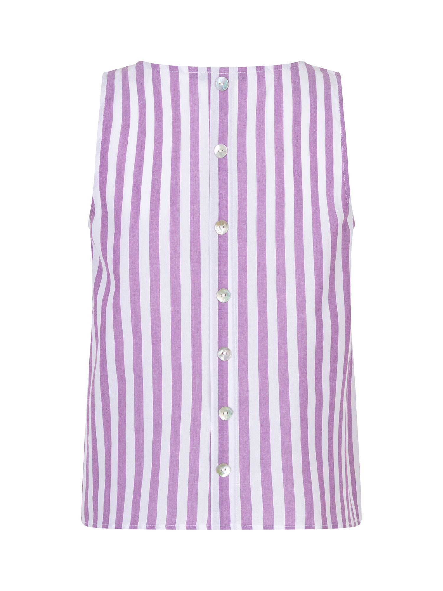 Achterzijde Ydence Arlette top met knoopsluiting.
