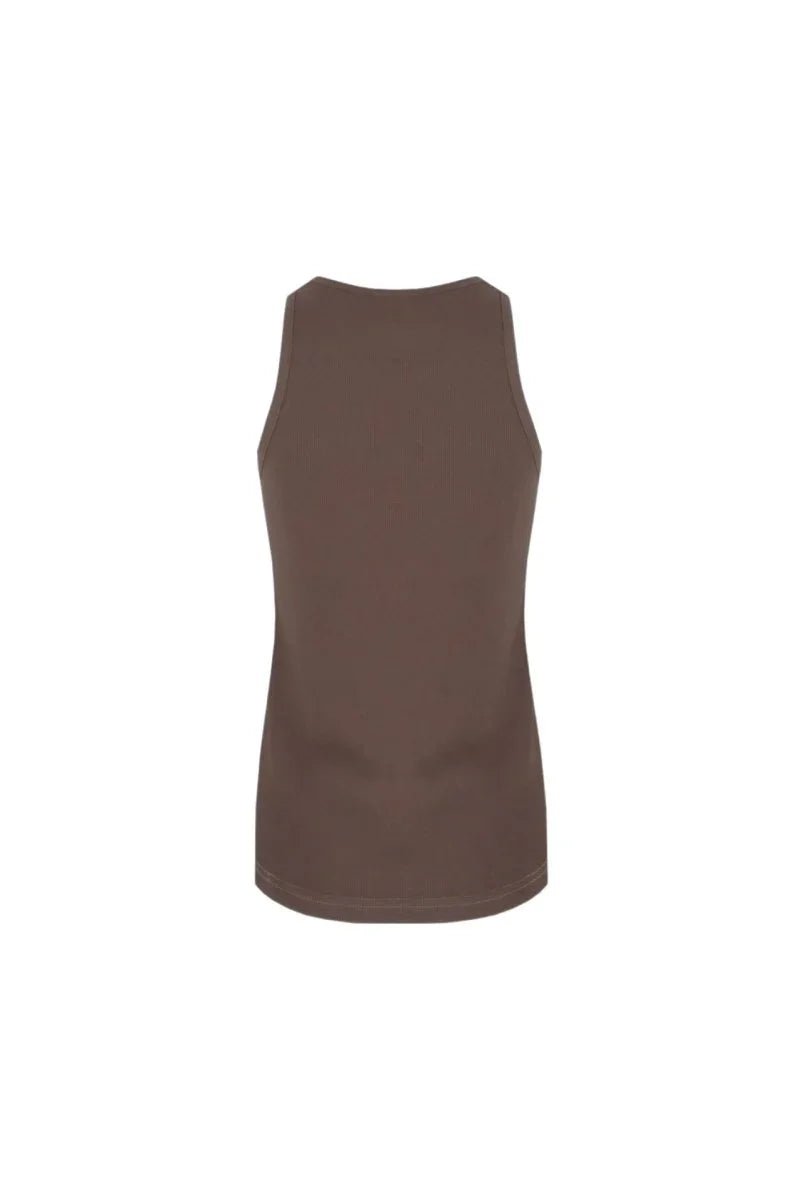 Fluresk Awena Tanktop Bruin – Tops van Fluresk, kleur XS, maat | JoAnnco