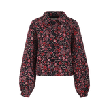 Fluresk Maribel Jacket damesjas voorkant gebloemde jas met knopen