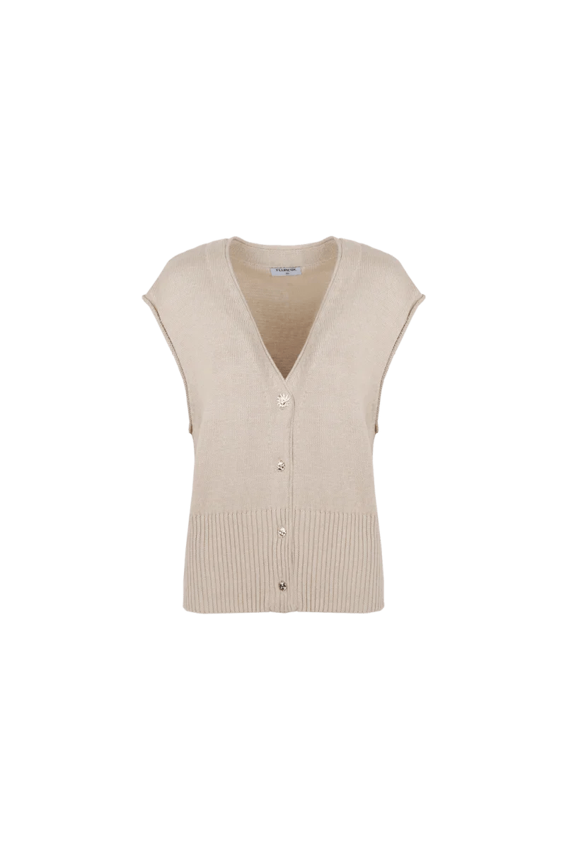 Fluresk Pettal Knitting Gilet – Gilets van Fluresk, kleur XS, maat | JoAnnco