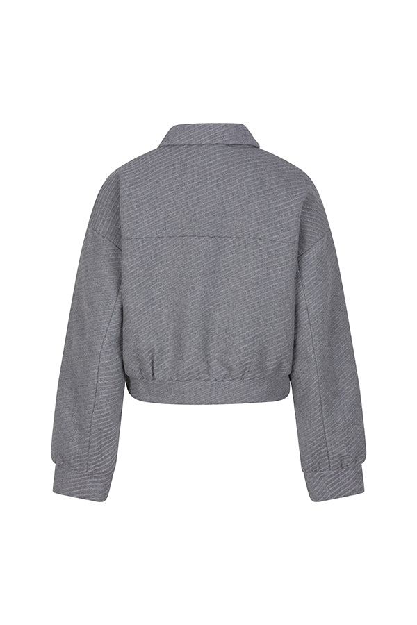 productfoto van het julia jacket van lofty manner in grijs.
