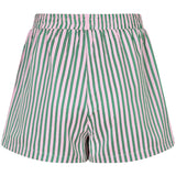 Achteraanzicht van de gestreepte Belle short van Ydence – elastische band en luchtige pasvorm voor zomers comfort.