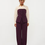 Top in aubergine | Ydence Asher | Jo&Co Club