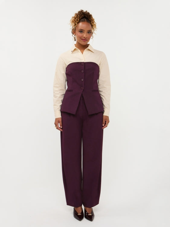 Top in aubergine | Ydence Asher | Jo&Co Club