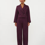 Broek in aubergine | Ydence Blythe | Jo&Co Club