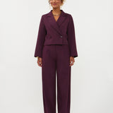 Broek in aubergine | Ydence Blythe | Jo&Co Club