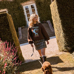 Rok in bruinblauwe ruit | Ydence Jessica | Jo&Co Club