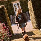 Rok in bruinblauwe ruit | Ydence Jessica | Jo&Co Club