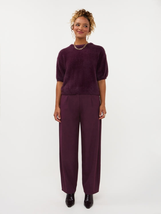Broek in aubergine | Ydence Blythe | Jo&Co Club