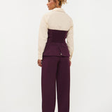 Top in aubergine | Ydence Asher | Jo&Co Club