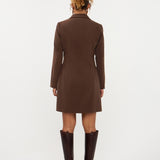 Jurk in donkerbruin | Ydence Carmel | Jo&Co Club
