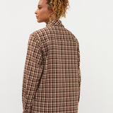 Blouse in bruine ruit | Ydence Charlize | Jo&Co Club