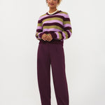Broek in aubergine | Ydence Blythe | Jo&Co Club