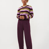 Broek in aubergine | Ydence Blythe | Jo&Co Club