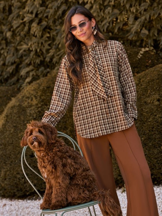 Broek in camel | Ydence Geneve | Jo&Co Club
