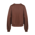 Fluresk Keilani sweater bruin met witte schouders