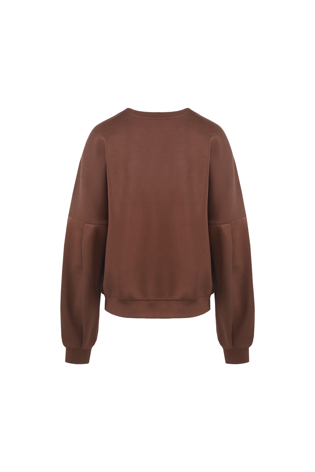 Fluresk Keilani sweater bruin met witte schouders