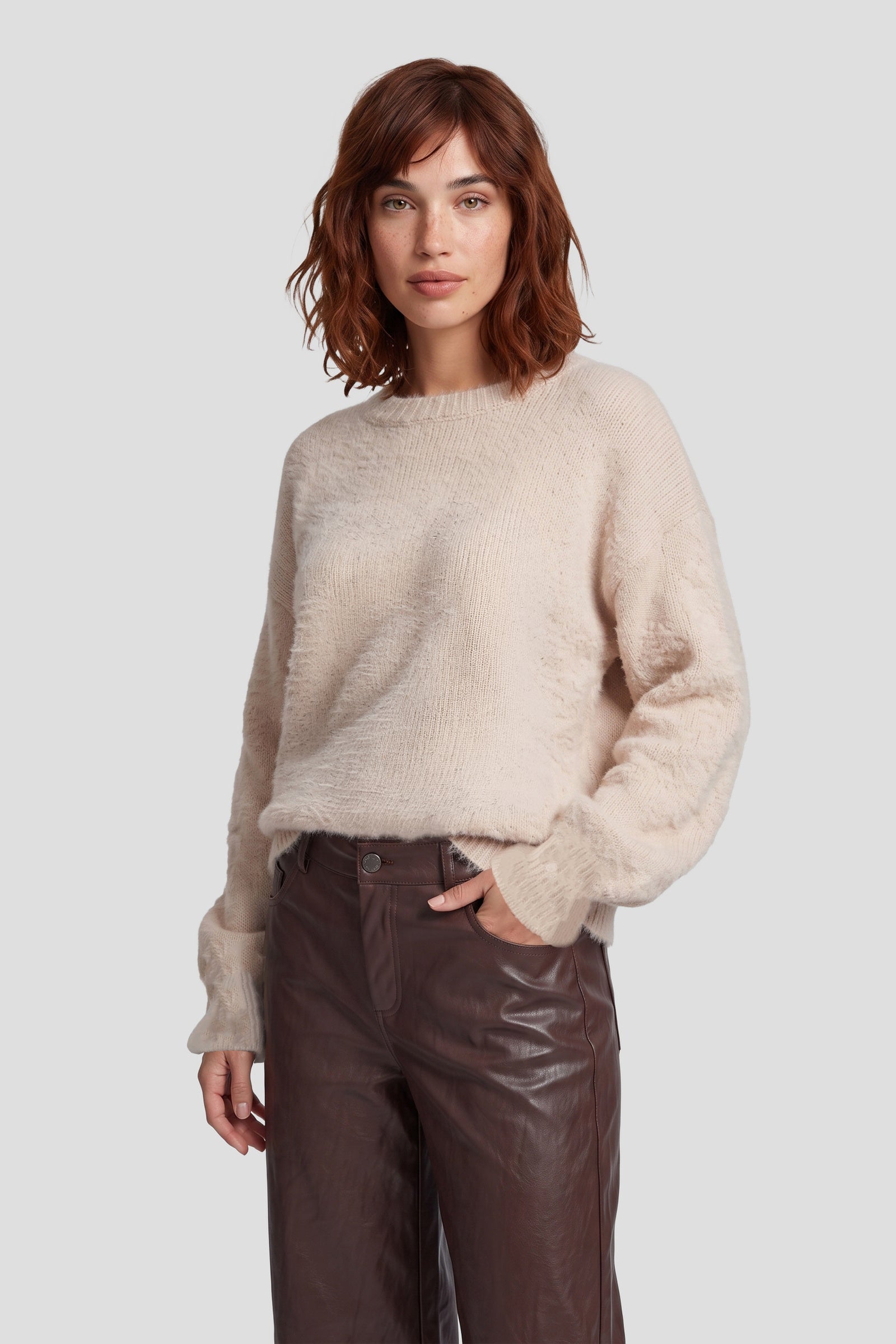 Fluresk Caia knit sweater in wood ash | Jo&Co Club