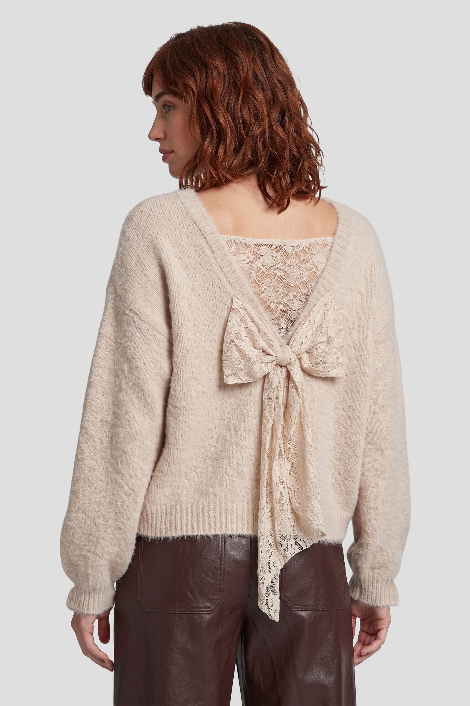 Fluresk Caia knit sweater in wood ash | Jo&Co Club