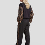 Fluresk Imani pants in black/light camel | Jo&Co Club