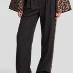 Fluresk Imani pants in black/light camel | Jo&Co Club