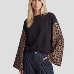 Fluresk Liana sweater in black/light camel | Jo&Co Club