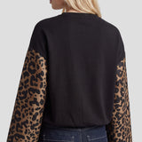 Fluresk Liana sweater in black/light camel | Jo&Co Club