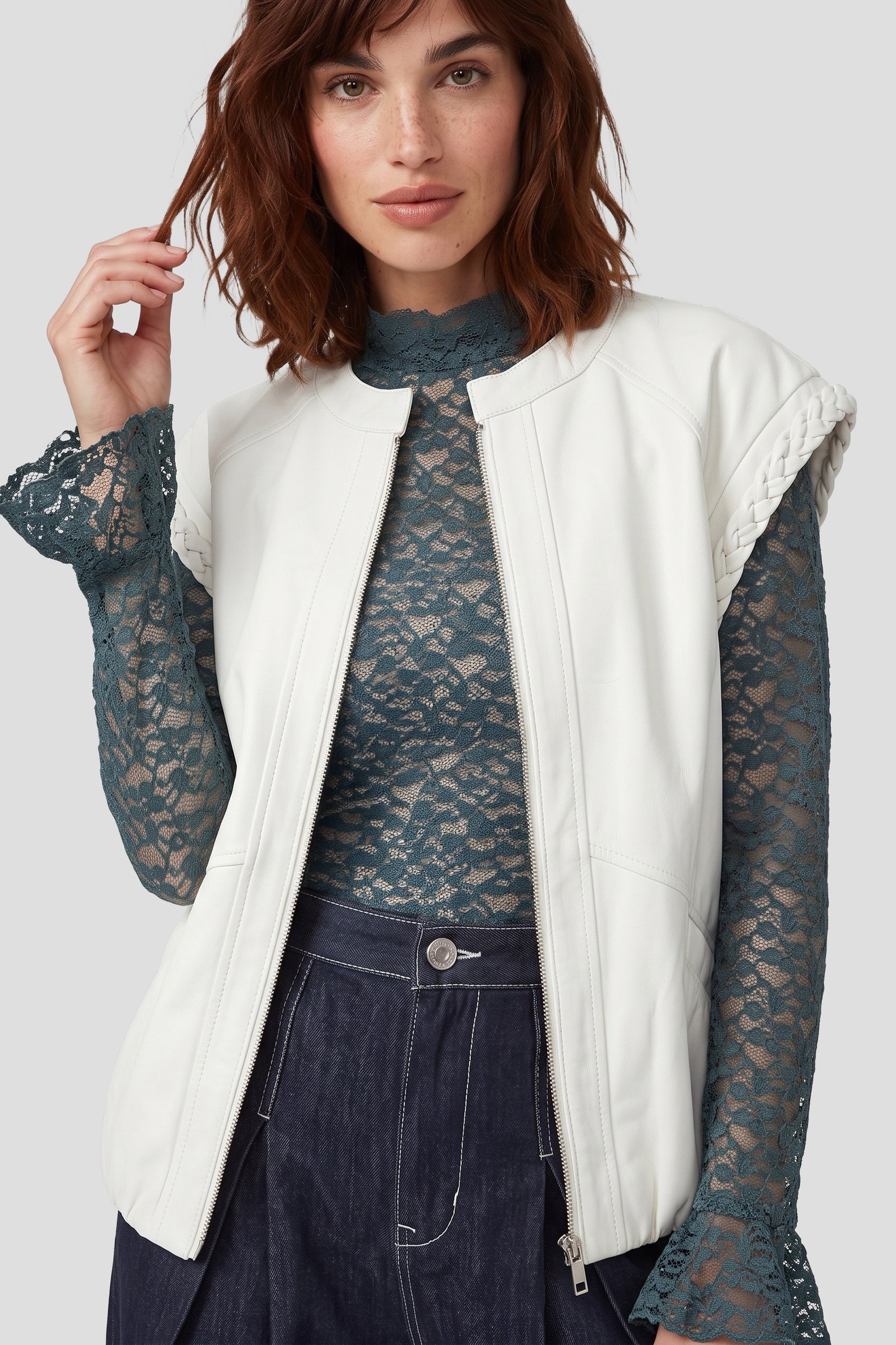 Fluresk Fauve gilet in wood ash | Jo&Co Club