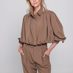 Accentil Elira blouse mokka | Jo&Co Club