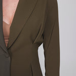 Accentil Samira blazer in moss green | Jo&Co Club