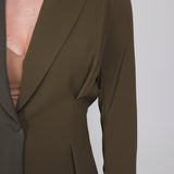 Accentil Samira blazer in moss green | Jo&Co Club