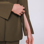 Accentil Samira blazer in moss green | Jo&Co Club