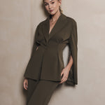 Accentil Samira blazer in moss green | Jo&Co Club