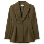 Accentil Samira blazer in moss green | Jo&Co Club