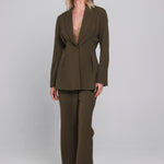 Accentil Nora pants in moss green | Jo&Co Club
