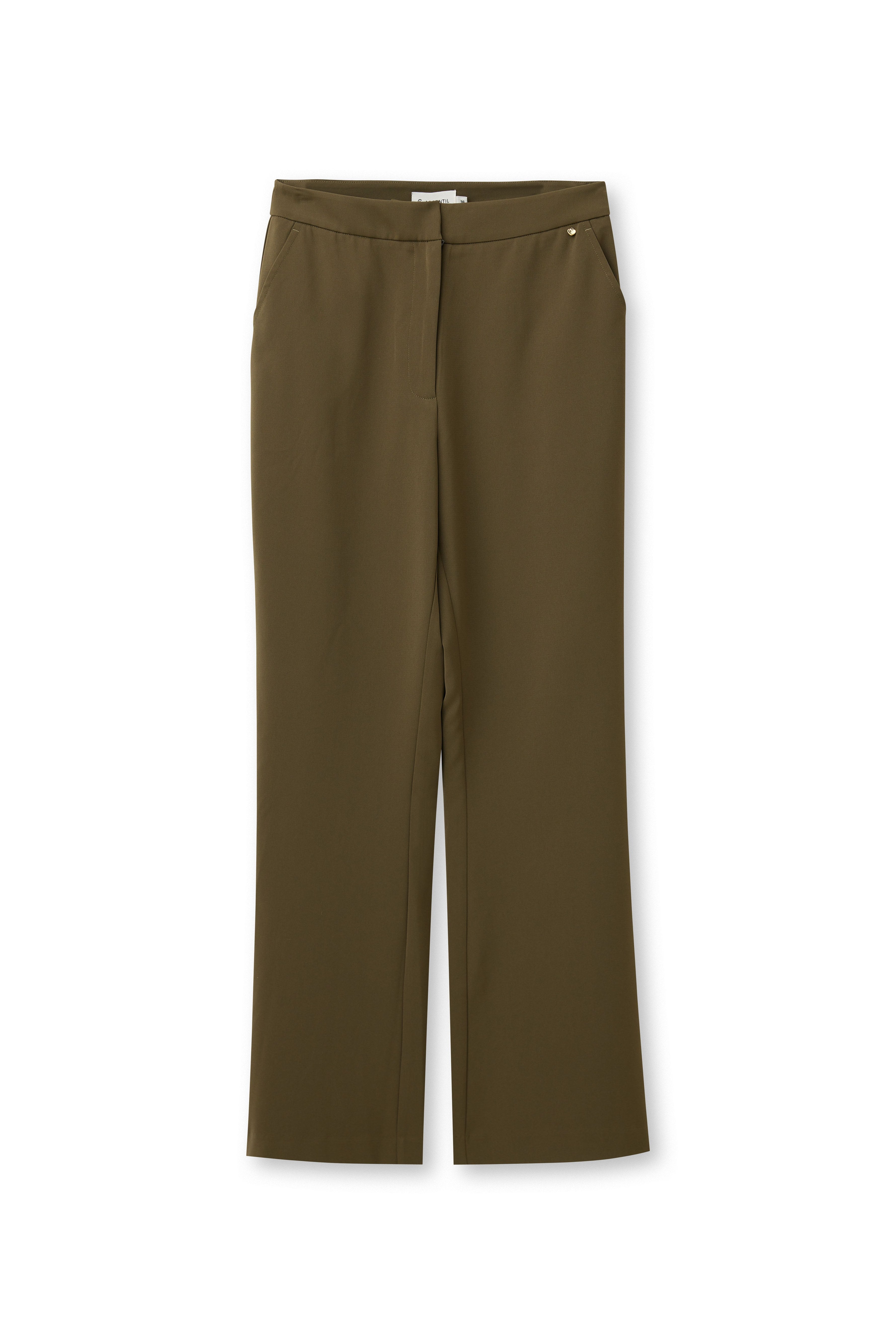 Accentil Nora pants in moss green | Jo&Co Club