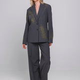 Accentil Nene blazer in lizard grey | Jo&Co Club