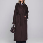 Accentil Ciela coat in deep cocoa | Jo&Co Club