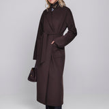 Accentil Ciela coat in deep cocoa | Jo&Co Club