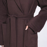 Accentil Ciela coat in deep cocoa | Jo&Co Club