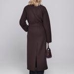 Accentil Ciela coat in deep cocoa | Jo&Co Club