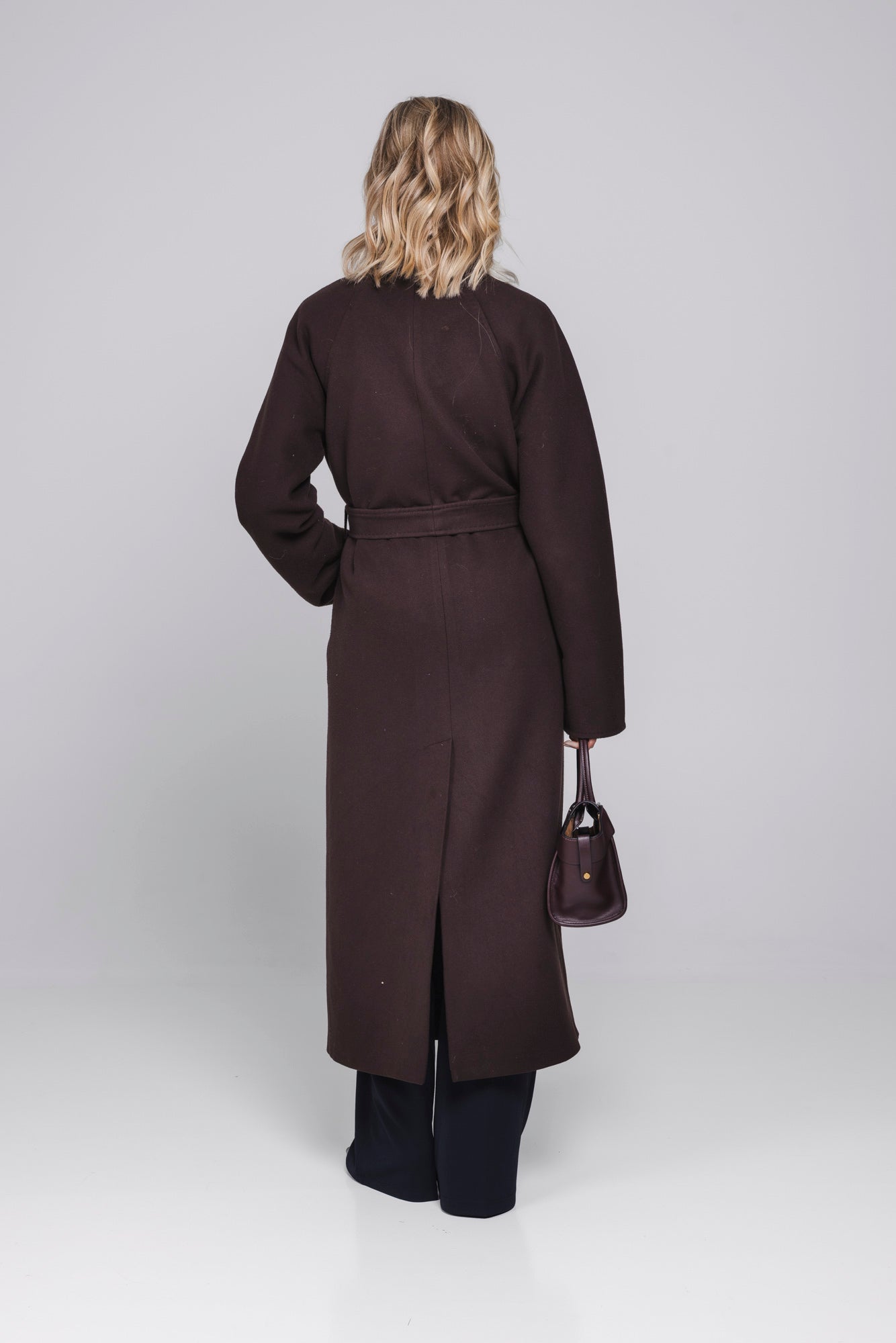 Accentil Ciela coat in deep cocoa | Jo&Co Club